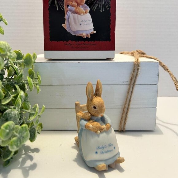 1996 Hallmark Keepsake Ornament Beatrix Potter “Baby’s First Christmas” - Picture 1 of 1